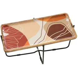 Couchtisch Riffe - Mehrfarbig Rechteck Metall Amadeus 70x35 cm