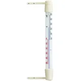 Fensterthermometer analog - weiß