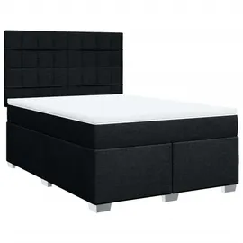 vidaXL Boxspringbett 140 x 200 cm Schwarz