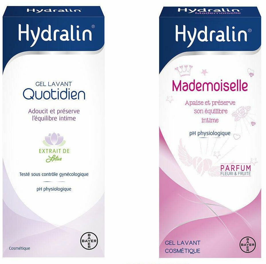 Hydralin® Quotidien Gel Lavant + Mademoiselle Gel Lavant Intime 1 pc(s) gel(s)
