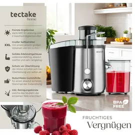 Tectake Frufi Entsafter Silber