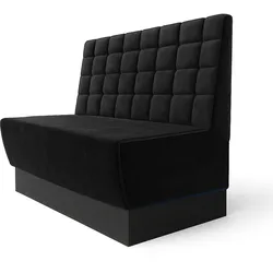 Meyer S | Gastrobank | B:H 200 x 90 cm | Schwarz | Blocks | Samt
