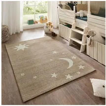 Natur Pur Teppich Natur Kids - Kindeteppich mit Nachthimmeldesign, Rechteckig, handgetuftet beige 160 cm x 230 cm