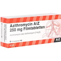 Azithromycin AbZ 250 mg Filmtabletten 6 St