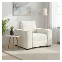 vidaXL Sessel 100 x 84 x 78 cm Creme Samt