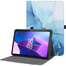 hgwalp Universal Hülle für 9",9.7",10.1",10.2",10.5",10.9",11" Zoll Tablet,Multi-Viewing Angles PU Leder Stand Folio Hülle mit Handschlaufe für 9-11 Zoll Tablet,mit verstellbarem Silikon Band-MBL