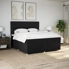 vidaXL Boxspringbett 180 x 200 cm Schwarz