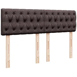 vidaXL Boxspringbett 140 x 200 cm Dunkelbraun