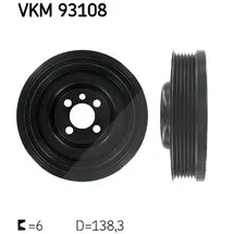 SKF Riemenscheibe, Kurbelwelle VKM 93108