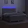 vidaXL Boxspringbett mit Matratze & LED Hellgrau 180x200 cm Stoff