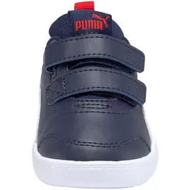 Puma Courtflex V2 V Inf Kinder Peacoat/High Risk Red 27