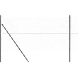 vidaXL Zaunpfosten 25 x 120 cm Grau/Stahl