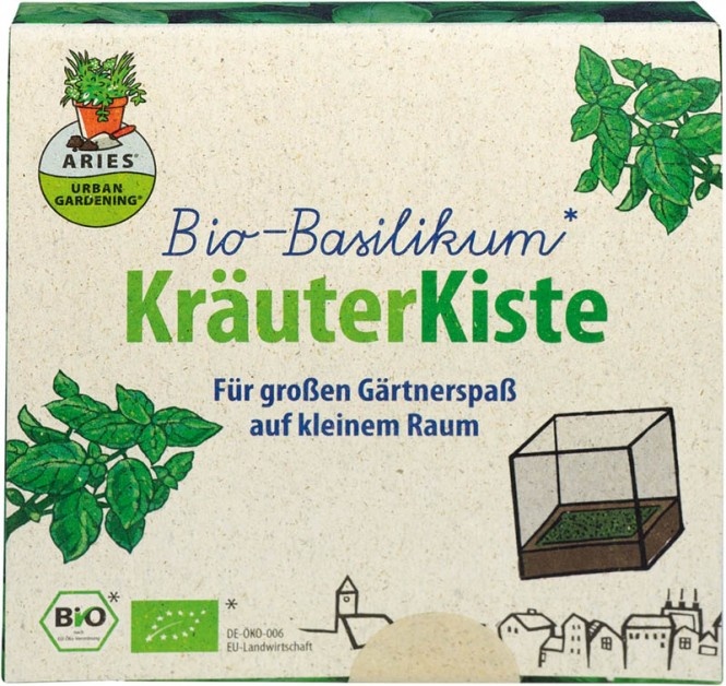 Aries Kräuter Kiste Basilikum