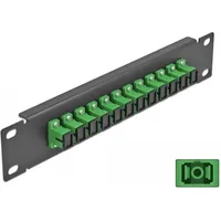 DeLock 10? LWL Patchpanel 12 Port SC Simplex grün