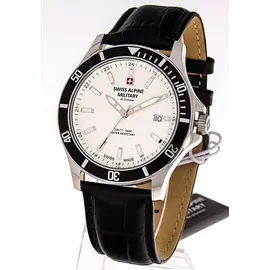 Swiss Alpine Military Herren Uhr Analog Quarz 7022.1532SAM Leder