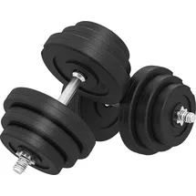 Homcom Kurzhantel-Set 40 kg Kurzhanteln schwarz