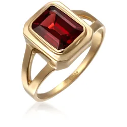 Elli Fingerring »Ring Neuheit Solitär Quarz Grün 925 Silber« Elli Rot 54