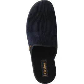 Fischer Markenschuh Frank Herren Pantoffeln Blau 47