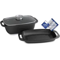 Kitchen Crew Aluguss Bräter 5,8 Liter oval 43 x 26 cm