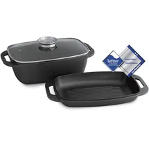 Kitchen Crew Aluguss Bräter 5,8 Liter oval 43 x 26 cm