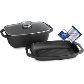 Kitchen Crew Aluguss Bräter 5,8 Liter oval 43 x 26 cm