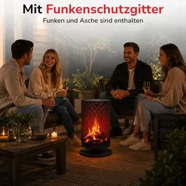 BBQ Collection Feuertonne Ø 72,5 cm Schwarz