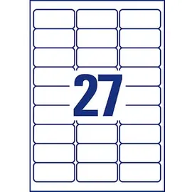 Avery Zweckform Universaletiketten L4737REV-10 Weiß 63,5 x 29,6 mm 10 Blatt