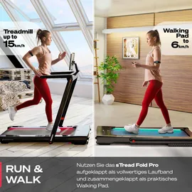 Sportstech sTread Fold Pro Schwarz