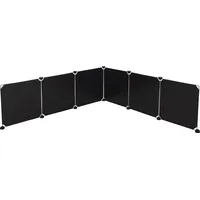 Kerbl Kunststoffwand-Elemente 35 x 35 cm Schwarz