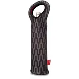 Dutch Creative Brands Vacu Vin Flaschentasche Single, Flaschenträger, Transporthülle, Tragehülle, Nylon, Polyester, Braun, 36255606