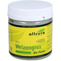 Weizengras Pulver Kontrol.Biologischer Anbau
