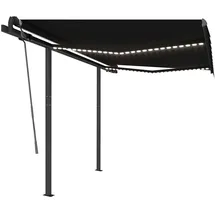 vidaXL Gelenkarmmarkise Einziehbar 350 x 250 cm anthrazit