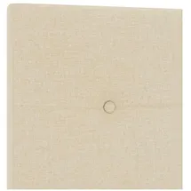 vidaXL Kopfteil mit Kopfteil Creme 140 cm Stoff