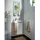 Fackelmann Waschbeckenunterschrank 44 x 60 x 24,3 cm Weiß Hochglanz