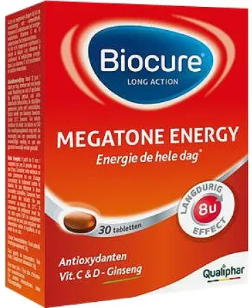 Biocure Long Action Megatone Energie Vitalität Und Energie Den Ganzen Tag 30 Tabletten