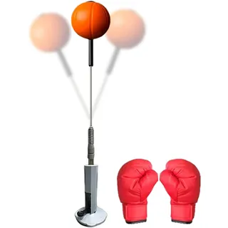 Boxing Reflex Bag | Standing Speed Bag | Punching Bag with Standing Base | Punching Exercise Bag | Flexible Height Reflex Training Punch Ball | Boxing Bag for Exercise