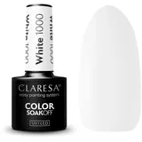 CLARESA Hybrid Nagellack weiß 1000 5 ml