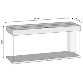 juwel® aquarium JUWEL Rio 240 LED Aquarium weiß