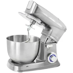 Elegante Küchenmaschine mit 6 Geschwindigkeiten - Silber