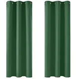 Deconovo Single Blackout Curtains Thermo-Verdunkelungsvorhänge für Schlafzimmer, Polyester, 140 x 260, 2