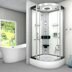 Dampfdusche Duschkabine Sauna Dusche D58-60T2 100x100 cm ohne 2K Scheiben Versiegelung