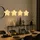 GLOBO LED Weihnachtsstern Hängelampe Weihnachtsdeko Glas Batteriebetrieb Baumschmuck, weiß, BxH 15 x 67 cm, 4er Set