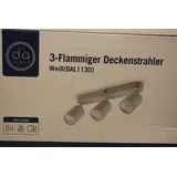 Briloner Deckenstrahler 3-flammig rechteckig weiß