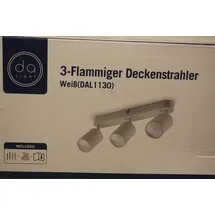 Briloner Deckenstrahler 3-flammig rechteckig weiß