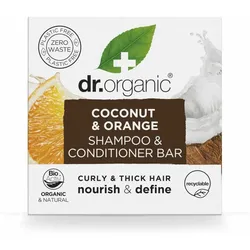 2-in-1 Shampoo und Conditioner Dr.Organic Coconut and Orange 75 g Solide