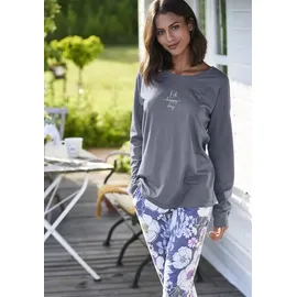 vivance dreams by lascana Pyjamaoberteil Blau 44/46