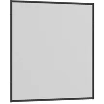 hecht International Fliegengitter mit Aluminiumrahmen 100 x 120 cm Grau