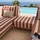 Oviala Modulares niedriges Gartenmöbel-Set Loungesofa rot