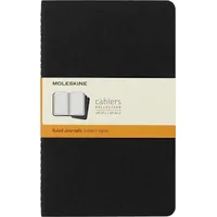 Moleskine Cahier large liniert schwarz DIN A5. 3er Pack