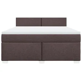 vidaXL Boxspringbett 180 x 200 cm Dunkelbraun